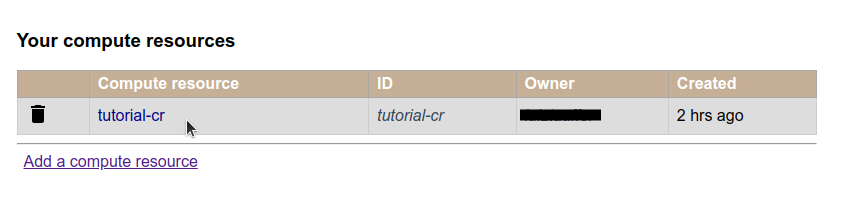 Choose compute resource