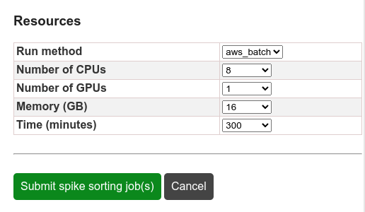 select aws batch